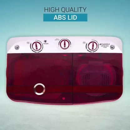 Sansui 7 kg Semi Automatic Top Load Washing Machine Red, White  (JSP70S-2024L) (OPEN BOX) Sansui 7 kg Semi Automatic Top Load Washing Machine Red, White  (JSP70S-2024L) (OPEN BOX)